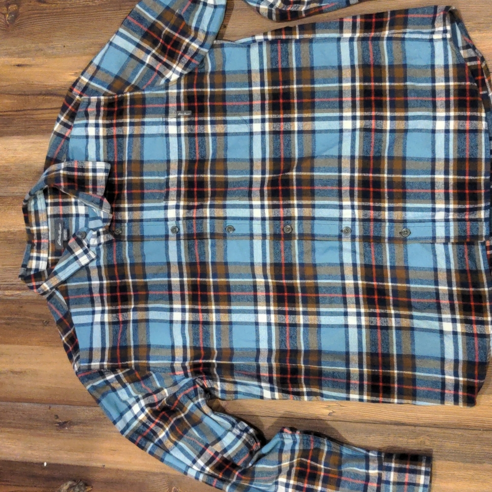 Eddie Bauer long sleeve flannel shirt